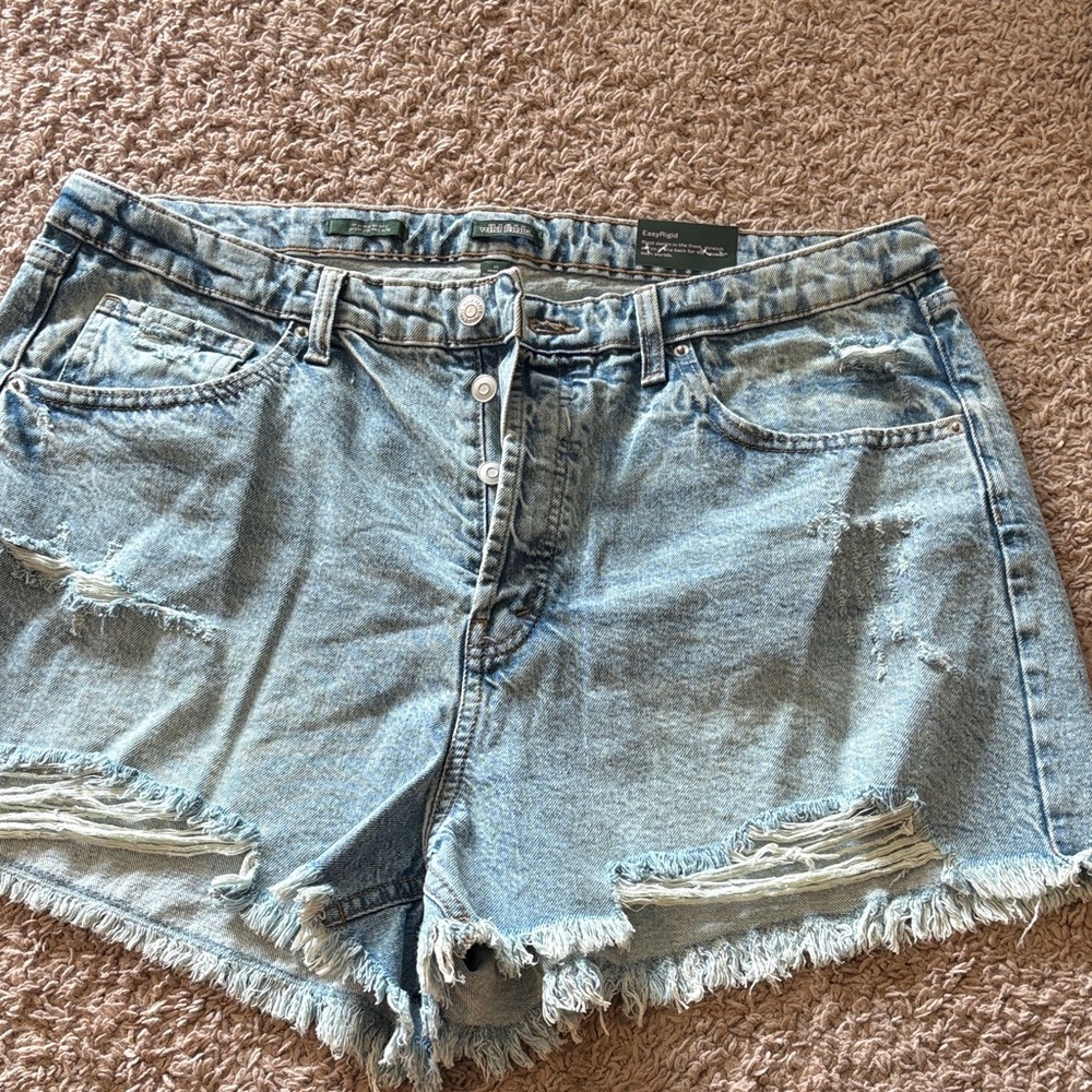 Wild Fable Light Blue Ripped Jean Shorts